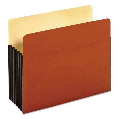 File Folders | Pendaflex 63274 5.25 in. Expansion Letter Size File Pocket with Tyvek - Redrope (10/Box) image number 0