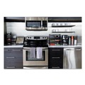 Desktop Organizers | Safco 3290BL 6 in. x 6 in. x 18 in. Steel Mesh 3 Compartments Onyx Breakroom Organizers - Black image number 1