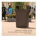 Trash & Waste Bins | Rubbermaid Commercial FG256V00BRN 23 in. x 26.63 in. x 13 in. Hooded Top Glutton Receptacle without Door - Brown image number 2