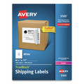 Labels | Avery 05165 8.5 in. x 11 in. Shipping Labels with TrueBlock Technology - White (100/Box) image number 0
