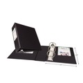 Binders | Avery 27554 8.5 in. x 5.5 in. 2 in. Capacity 3 Rings Mini Size Durable Non-View Binder with Round Rings - Black image number 5