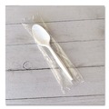Cutlery | Boardwalk BWKSPOONWHPS Heavyweight Wrapped Polystyrene Teaspoon Cutlery - White (1000/Carton) image number 3