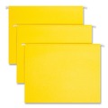 File Folders | Smead 64069 Colored Hanging File Folders with 1/5 Cut Tabs - Letter, Yellow (25/Box) image number 0