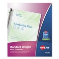 Sheet Protectors | Avery 75536 Top-Load Standard Letter Sheet Protector - Semi-Clear (100/Box) image number 0