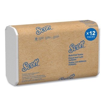 Scott 03650 9.2 in. x 9.4 in. Multi-Fold Towels - White (3000/Carton)