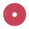 Cleaning & Janitorial Accessories | Boardwalk BWK4016RED 16 in. Buffing Floor Pads - Red (5/Carton) image number 0