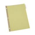 Dividers & Tabs | Universal UNV20861 Deluxe Extended Insertable Tab Indexes with 5 Clear Tabs - Buff (24/Box) image number 0