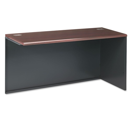 Office Desks & Workstations | HON H38945R.N.S 38000 Series 60 in. x 24 in. x 29.5 in. Right Return Shell - Mahogany/Charcoal image number 0