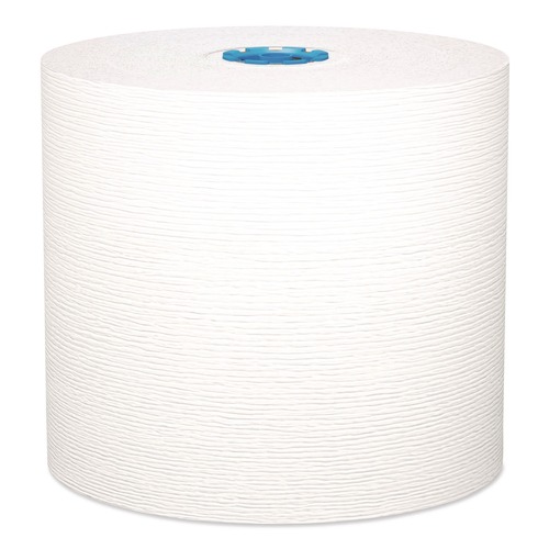 Paper Towels and Napkins | Kleenex 25637 1-Ply 7.5 in. x 700 ft. Hard Roll Paper Towels with Premium Absorbency Pockets - White with Blue Core (6/Carton) image number 0