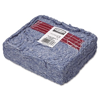 Rubbermaid Commercial FGD21306BL00 Super Stitch Blend Cotton/Synthetic Mop Head - Large, Blue (6/Carton)