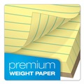 Notebooks & Pads | TOPS 63950 (50) Canary-Yellow 8.5 in. x 11.75 in. Sheets Wide/Legal Rule Docket Gold Ruled Perforated Pads (12/Pack) image number 3