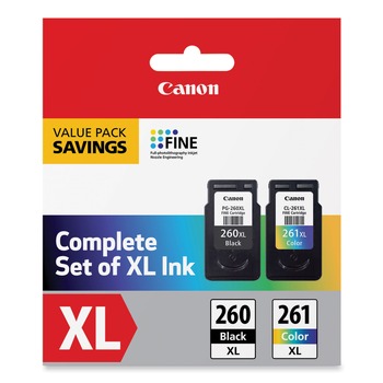 Canon 3706C005 3706C005 (CL-261XL/PG-260XL) High-Yield Ink - Black/Color