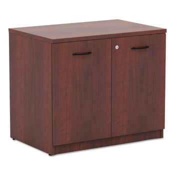 Alera ALEVA613622MC 34.13 in. x 22.78 in. x 29.5 in. Valencia Series Storage Cabinet - Medium Cherry