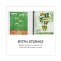File Folders | Samsill 18937 3 Rings 1 in. Capacity 11 in. x 8.5 in. Earth's Choice Plant-Based Round Ring View Binder - White image number 2