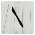 Cutlery | Boardwalk BWKKNIFEBLPP Mediumweight Polypropylene Plastic Knife Cutlery - Black (1000/Carton) image number 2