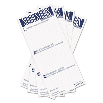 JUST LAUNCHED | Safco 4231 3-1/2 in. x 8 in. Suggestion Box Cards - White (25/Pack)