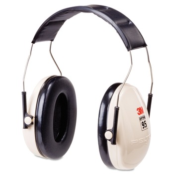 3M H6F/V 21 dBA Peltor Optime 95 Low-Profile Folding Ear Muff H6F/V - Beige/Black