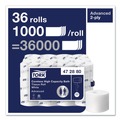 Toilet Paper | Tork 472880 Advanced 2-Ply Coreless High Capacity Bath Tissue - White (36/Carton) image number 3