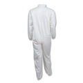 Safety & First Aid | Ansell KCC44312 A40 Coveralls with Zipper Front and Elastic Wrists and Ankles - Medium/White (25/Carton) image number 1
