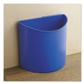Trash & Waste Bins | Safco 9927BB 3 Gallon Plastic Desk-Side Recycling Receptacle - Black/Blue image number 1