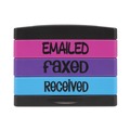 Stamps & Stamp Supplies | Trodat 8800 1.81 in. x 0.63 in. Emailed Faxed Received Interlocking Stack Stamp - Assorted Fluorescent Ink image number 1
