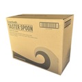 Cutlery | Boardwalk BWKSOUPMWPPIW 4.86 in. Mediumweight Wrapped Polypropylene Plastic Soup Spoon Cutlery - White (1000/Carton) image number 2
