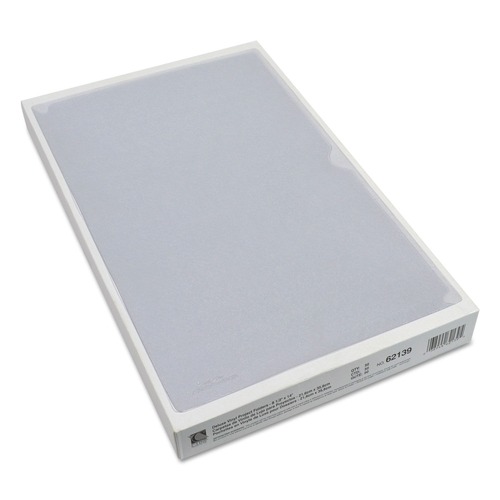 File Folders | C-Line 62139 Legal Size Deluxe Vinyl Project Folders - Clear (50/Box) image number 0