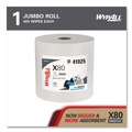 Paper Towels and Napkins | WypAll 41025 12.4 in. x 12.2 in. Power Clean Jumbo Roll X80 Heavy Duty Cloths - White (475/Roll) image number 1
