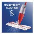 Mops | O-Cedar 173563 ProMist MAX Spray Mop with 48 in. Red/Black/Gray Plastic Handle - Red/White/Gray Microfiber Head (4/Carton) image number 4