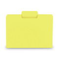 File Folders | Smead 11984 1/3-Cut Tabs Assorted Letter Size 0.75 in. Expansion SuperTab Colored File Folders - Yellow (100/Box) image number 1