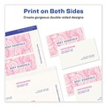 Labels | Avery 05371 2 in. x 3.5 in. Printable Microperforated Business Cards with Sure Feed Technology for Laser Printers - White (250 Cards, 10/Sheet, 25 Sheets/Pack) image number 6