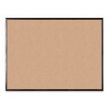 Bulletin Boards | U Brands 050U00-01 47 x 35 Cork Bulletin Board - Tan Surface/Black Aluminum Frame image number 0
