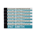 Office Presentation Supplies | Advantus 75329 9 in. x 2 in. Panel Wall Sign Acrylic Name Holder - Clear (6/Pack) image number 3