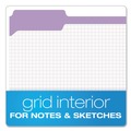 File Folders | Pendaflex R152 1/3 LAV 0.75 in. Expansion Double-Ply Reinforced 1/3-Cut Top Tab Colored File Folders - Letter Size/Lavender (100/Box) image number 1