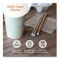 Cutlery | World Centric STPA8WK 8 in. Wrapped Sustainable Kraft Paper Straws - Natural (6000/Carton) image number 7