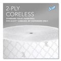 Toilet Paper | Scott 07006 Essential Coreless JRT Septic Safe 1150 ft. 2 Ply Tissues - White (12/Carton) image number 5