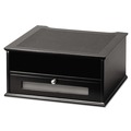 Monitor Stands | Victor 1175-5 13 in. x 13 in. x 6.5 in. Midnight Black Collection Monitor Riser Supports 50 lbs. - Black image number 0
