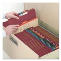 File Folders | Smead 19092 Eight SafeSHIELD Fasteners 2/5-Cut Tabs 3 Dividers Legal Size Pressboard Classification Folders - Red (10/Box) image number 5