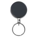 Label & Badge Holders | Advantus 75545 18.5 in. Heavy-Duty Retractable ID Card Reel - Black/Chrome (6/Pack) image number 1