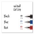 Pens | uni-ball 65451 Signo GRIP 0.7 mm Stick Gel Pen - Blue Ink/Clear/Blue/Silver Barrel/Medium (1-Dozen) image number 3