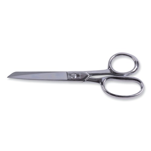 Arts & Crafts Supplies | ACME 10257 8 in. Long 3.88 in. Cut Length Hot Forged Carbon Steel Shears - Straight Nickel Handle image number 0