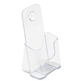 Desk Shelves | Deflecto 77501 4.25w x 3.25d x 7.75h Leaflet Size DocuHolder for Countertop/Wall-Mount - Clear image number 1
