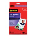 Labels | Scotch LS852G 2.31 in. x 4.06 in. 12.5 mil Self-Sealing Laminating Pouches - Gloss Clear (25/Pack) image number 0