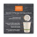 Bowls and Plates | World Centric BO-SU-32 32 oz 4.4 in. Diameter x 5.8 in. h No Tree Sugarcane Paper Bowls - Natural (500/Carton) image number 4