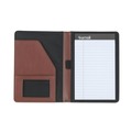 Notebooks & Pads | Samsill 71736 6.25 in. x 8.75 in. Open Style Contrast Stitch Leather Padfolio - Brown image number 2