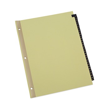 BINDERS AND BINDING SUPPLIES | Universal UNV20822 Deluxe Preprinted Simulated Leather 1-to-31 Tab Dividers with Gold Printing - Buff (1 Set)