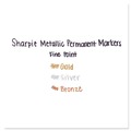 Permanent Markers | Sharpie 2003900 Metallic Fine Point Permanent Marker Value Pack - Assorted Colors (36/Pack) image number 3