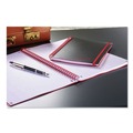 Back to School Sale | Black n' Red E67008 11.75 in. x 8.25 in. Sheets Wide/Legal Rule 1-Subject SCRIBZEE Compatible Flexible Cover Twinwire Notebooks - Black/Red Cover image number 1