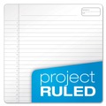 Notebooks & Pads | Ampad 20-815 (70) White 8.5 in. x 11.75 in. Sheets Project-Management Format Gold Fibre Wirebound Project Notes Pad - Navy Cover image number 2