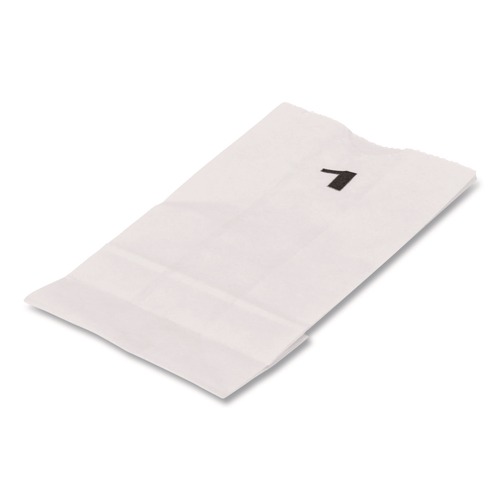 Food Service | Ross & Wallace Paper Products 120301500PK/BL Grocery Paper Bags, 1# Size, 30# Basis Weight, 3.5-in x 2.25-in x 6.63-in, White, 500/Bundle image number 0